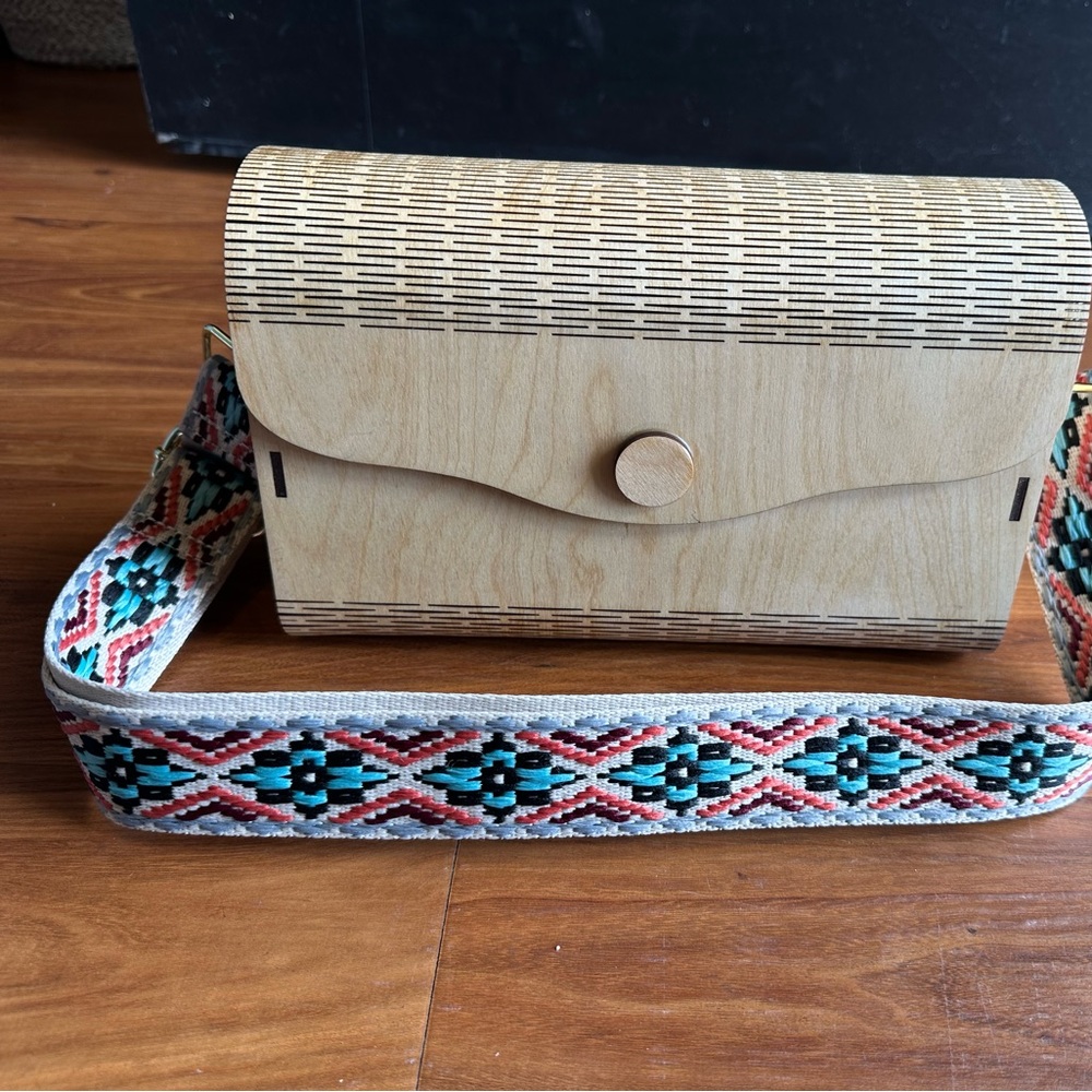 Handmade wooden purse